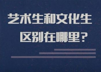 艺术生和文化生的区别在哪里？
