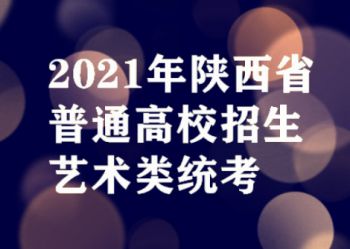2021年陕西省普通高校艺术类专业课统考试题来了！