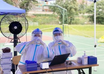 陕西北方学校配合西安市雁塔区疫情防控指挥部开展核酸检测工作